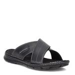 Rockport Men's Darwyn Xband Slide Sandal, Black Lea Ii, 10.5