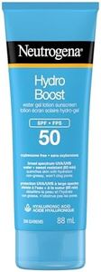 Neutrogena Hydro Boost Water Gel Face & Body Sunscreen SPF 50 with Hyaluronic Acid – Broad Spectrum UVA/UVB Protection, Water-Resistant & Non-Greasy Hydrating Lotion, Oil-Free & Non-Comedogenic 88 mL