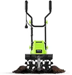 STEELITE 16-Inch Corded Electric Tiller, 13.5 Amp Powerful Garden Cultivator for Soil Preparation and Landscaping – Lightweight, Durable, and Easy to Use