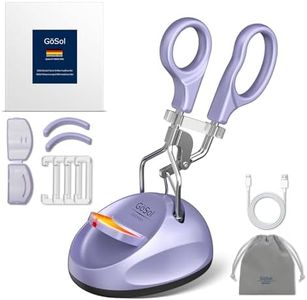 Heated Eyelash Curler & Warming Base Set, Long-Lasting Curl, Anti-Burn Safe
