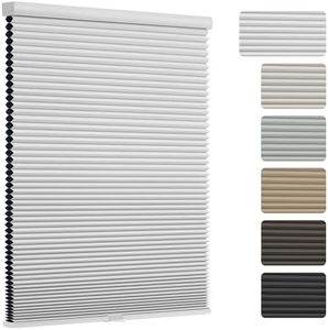 Changshade Blackout Cellular Shades,Cordless Honeycomb Blinds for Indoor Window, 1.5 Inch Single Cell Room Darkening Blinds,Easy to Install for Bedroom and Office,27" W×72" H