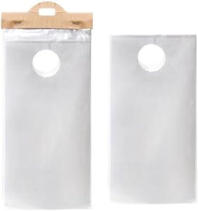 Lawei 500 Pack Plastic Door Knob Hanger Bags 6 x 12 Inches, Clear Door Hanger Bag with Cut Out Hole for Business Flyer, Newspaper, Merchandise, Magazine, Notices Brochures, Waterproof Poly Hanging Bag