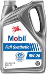 Mobil Full Synthetic Motor Oil 5W-20, 5 Quart