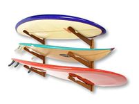 COR Surf Surfboard Rack, Wooden Multi Wall Rack Display for Wake, Surf, Skate and Snowboard Storage Made from Sustainable Wood