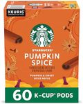 Starbucks Pumpkin Spice Flavored Single-Cup Coffee for Keurig Brewers, 6 Boxes of 10 (60 Total K-Cup Pods)