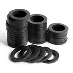 SIGURANTA O-Rings Silicone Washer Gasket Combo Pack Garden Hose Silicone Washer Gasket, Fit All Standard 3/4" Garden Hose Fittings 50 Pcs (Ring)