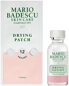 Mario Badescu AM/PM Blemish Kit, Includes Drying Lotion Spot Treatment with Salicylic Acid and Sulfur (1 Fl Oz) AND Drying Patch Facial Stickers, Invisible Pimple Patches (12 Count)