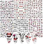 Cute Cartoon Nail Art Stickers Decals 3D Self Adhesive Nail Art Supplies Nail Decals for Nail Art Decoration DIY Nail Designs Sticker Designer Nail Stickers for Acrylic Nail Art 6 PCS