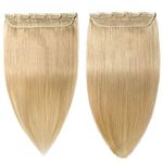 Forever Young UK One Piece Light Blonde 613# Clip in Human Hair Extensions 40g - 100g (24" - 100g)