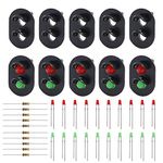 Evemodel 10Units Target Faces With Red Green LEDs Railway Signal HO OO Scale 2 Aspects