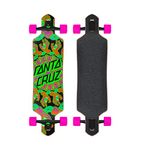 SANTA CRUZ Complete Longboard Mandala Hand 9 x 36 Drop Thru, Multi-coloured