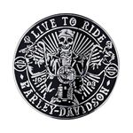 S2S Aluminium 3D Skull Car Motorcycle Sticker, 0.03 x 3.54 x 3.54 Inches