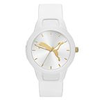 PUMA Watch for Women Reset, Three Hand movement, 36mm White Polycarbonate case with a Polyurethane strap, P1013