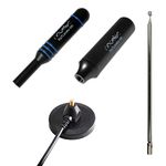 Nooelec RaTLSnake M6 v2 - Premium 3-Antenna Bundle for NESDR, RTL-SDR, HackRF, and other Software Defined Radios. Magnetic Whip Antenna Set for Radios with 50 Ohm SMA Connectors