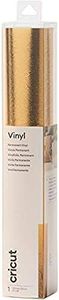 Cricut Vinilo con Textura de Metal Permanente Premium Vinyl 30x120cm M3, Oro, 1.2m (4ft)