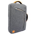 WGS Hybrid Briefcase Messenger Backpack Shoulder Bag for Apple MacBook/Lenovo/Dell/ASUS/Acer/HP/Toshiba/Samsung/Sony/MSI 11.6 12.1 12.2 13.3 inch Laptop Notebook Ultrabook Chromebook (Gray)