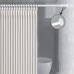 378cm-430cm Long Tension Curtain Rod, No Drilling Extendable Stainless Steel Curtain Pole for Windows and Bathroom,Telescopic Shower Curtain Rod, Room Divider