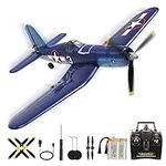 RoofWorld 2023 New Upgrade F4U Corsair RC Plane 4 Channel RTF Remote Controlled Aircraft RC Airplane for Beginners Adult with Xpilot Stabilization System & One Key Aerobatic