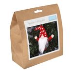 Trimits Needle Felting Craft Kit, Christmas, Includes Roving Wool Needle Stuffing Instructions, Gonk