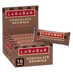 LÄRABAR Chocolate Brownie, Fruit and Nut Energy Bar, Pack of 16 Bars, Gluten Free, Vegan, Family Pack, Snack Bars, 720 Grams Package