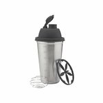 SIGNORA WARE Shake N Shake Stainless Steel Shaker | Leakproof | Measurement Marking| Perfect For Fitness Enthusiast & Athletes | Ideal For Mixing Protein Shakes & Pre-Workout Formula 650Ml | Black