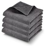 SOFTSTYLE 340 GSM Microfiber Cloth Towel for Car Bike Cleaning Washing Polishing & Detailing (Grey)