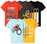 T2F Boy's Solid Regular Fit T-Shirt (BYS-TSRT-14_Multicolor 3 11 Years-12 Years)