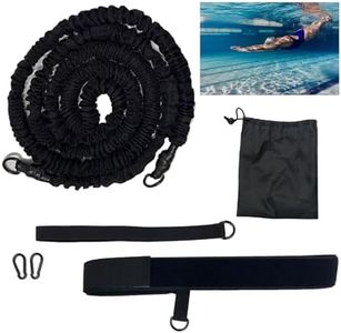 Ycendelion Swim Training Equipment, Pool Tether Aquatic Belt Exercise Resistance Band for Men and Women Improve Strength Power Agility