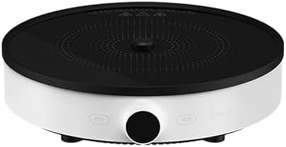 XIAO MI MIJIA Induction Cooktop Portable 2, 2100W Electric Hob Pro Countertop Burner, 99-GearsFirepower Knob Adjustment, Double Loop Coil Heating (China Version w/AU Adapter)