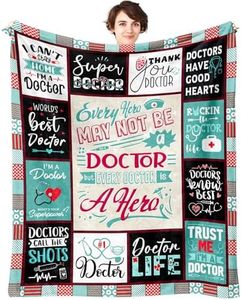 Doctor Gifts, Gifts for Doctors Female, Doctor Gifts for Women, Best Doctor Ever Gifts, Future Doctor Gifts, National Doctors Day Gifts, Medical Dr Doctor Appreciation Present Throw Blanket 60"X50"