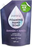 Puracy Foaming Hand Soap Refill - Plant-Powered Natural Hand Soap As Seen on TikTok, Non-Toxic, Sulfate-Free Liquid Soap, Moisturizing Foam Handwash Liquid (Lavender & Vanilla, 48 fl oz)