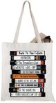 WCGXKO 80’s Movie Inspired Canvas Tote Bag for Classic Retro 80's Movie Lover Fandom Fans (Movie tape)