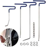 Car Dent Remover Tools Mookis Paintless Dent Repair Rods Tools 4 PCS Auto Body Dent Repair Rods for Car Dent and Hail Repair (Silver)