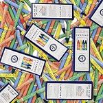 Color Swell Bulk Crayons 4 Packs - Restaurant Crayon Packs - 300 Packs 4 Crayons per Pack (1200 crayons total)