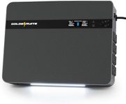GOLDENMATE 1500VA/1000W Lithium UPS Battery Backup & Surge Protector, LiFePO4 Backup Battery(230Wh), Sinewave UPS with 8 Outlets & 2 USB Ports, Built-in Emergency Light, Wall Mount, LCD Display