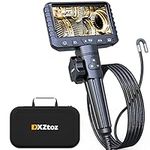 Two-Way Articulating Borescope, DXZtoz Industrial Endoscope with 0.33in Articulated Snake Camera, Video Inspection Scope with Light for Automotive Aircraft Mechanics- 5.5FT