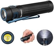 OLIGHT Baton3 Pro 1500 Lumens EDC Rechargeable LED Torch,High Lumens Pocket Flashlight for Outdoors,Indoors and Emergency (Cool White (5700K~6700K), Black)