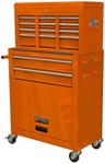 8 Drawer Rolling Tool Chest with Wheels, High Capacity Tool Storage Cabinet & Tool Box Cart, Lockable Rolling Tool Chest with Drawers, Toolbox Organizer for Garage Warehouse Workshop - Orange