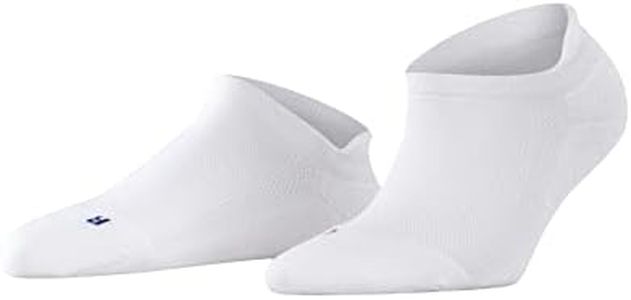 FALKE Women's Cool Kick Sneaker Socks, Breathable, Cooling Effect, Polyester, Ankle Length, Everyday Casual, White (White 2000), 5-6, 1 Pair