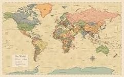 Laminated World Map Poster - Map of