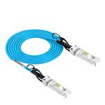 10Gtek [Blue] 10G SFP+ DAC Cable - 10GBASE-CU Passive Direct Attach Copper Twinax SFP Cable for Cisco SFP-H10GB-CU1M, Ubiquiti, D-Link, Supermicro, Netgear, Mikrotik, ZTE Devices, 1m