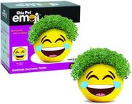 Chia Pet Emoji Tears of Joy with Seed Pack, Decorative Pottery Planter, Easy to Do and Fun to Grow, Novelty Gift, Perfect for Any Occasion