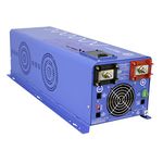 AIMS Power 6000 Watt Pure Sine Inverter Charger 48 VDC to 120/240 VAC 50 or 60 Hz