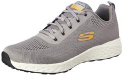 Skechers Mens Terrenex Gray/Yellow Running Shoe - 8 UK (9 US) (894288ID-GYYL)