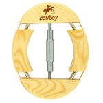 Cowboy Silver Tube 4-Way Wooden Hat Stretcher Adult One Size from 7.08" to 9.6", Simple and Easy to Use