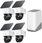 eufy Security SoloCam S340 4-Cam Kit (HomeBase S380), Solar Security Camera, Wireless Outdoor Camera, 360° Pan and Tilt Surveillance, No Blind Spots, 2.4 GHz Wi-Fi, No Monthly Fee