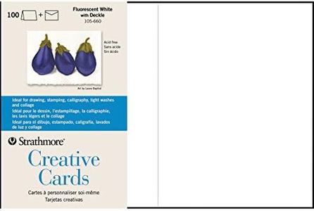 Strathmore Tarjetas de felicitaci—n RPF Blanco Paquete 100