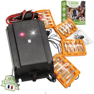 ISOTRONIC® Répulsif Contre Martres et Chats à Ultrason - pour Voiture, Maison, Garange, Grange et Jardin - Haute fréquence et Tension - sans Effet d'habituation