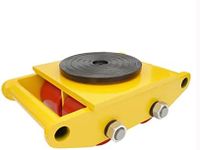 tonchean 6T Machine Dolly Skates 13200LBS Heavy Duty Mover with Steel Rollers Cap 360 Degree Rotation Machinery Skate Dolly for Industrial Moving Equipment, 11 * 8.5 * 4.3 inch, Yellow