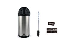 Heritage66 Stainless Steel Thermal Coffee Carafe Airpot-Large Beverage Dispenser Triple Wall Thermos Vacuum insulated Keeping Hot Coffee for 10 hours tea water coffee (5Liter /170 OZ)